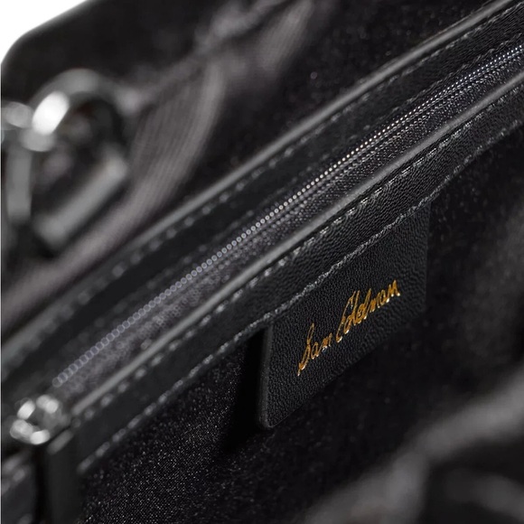 Sam Edelman Brit Frame Cross Body Clutch Black Gunmetal - Picture 6 of 10